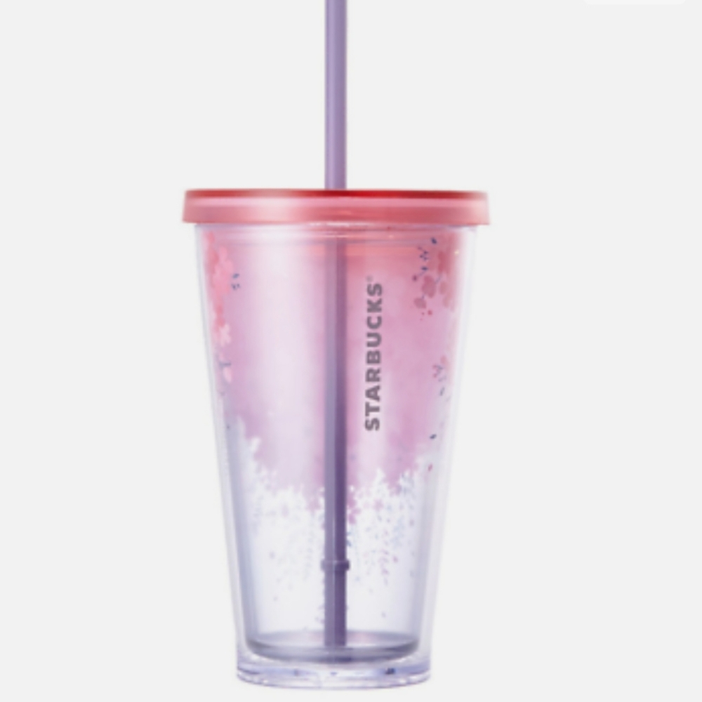Starbucks Cherry Blossom Edition Tumbler (slight defect - has a chip on the cup)